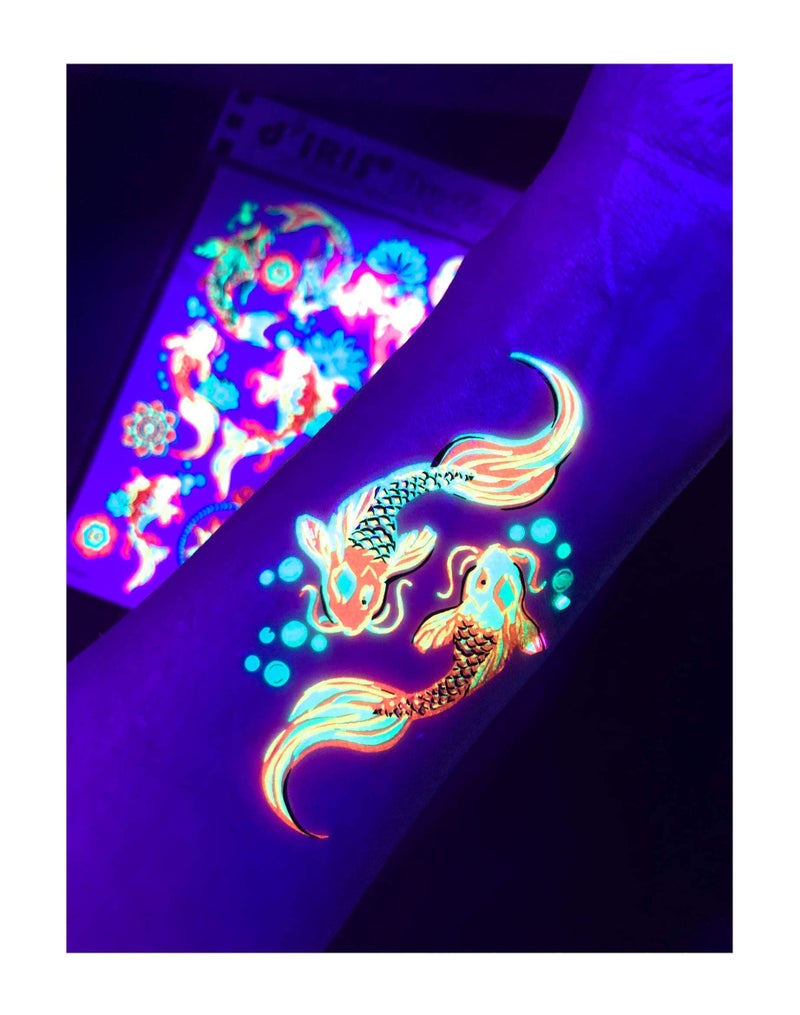 d'IRIS studio تاتو مؤقت - توهج (سمكة كوي) - Image 1